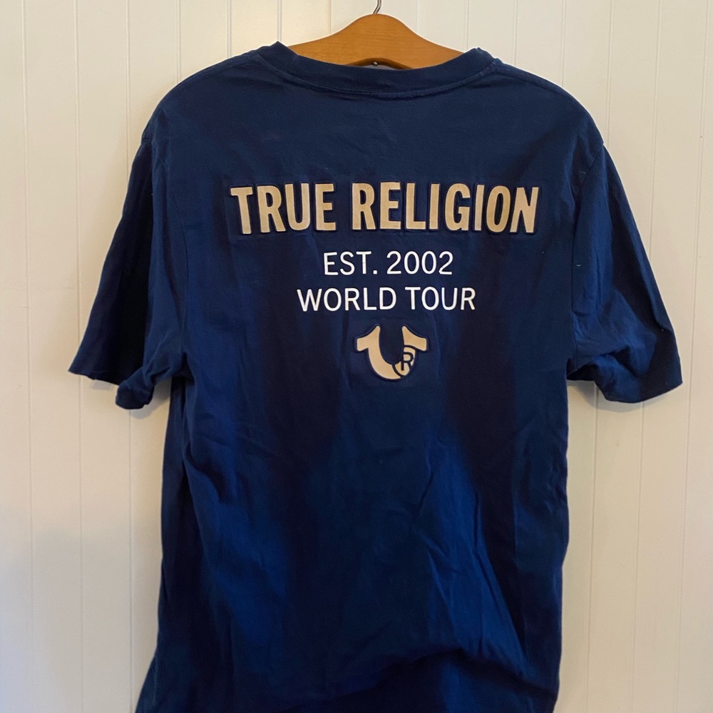 True Religion Graphic 'World Tour' Tee Shirt Y2K 2000’s